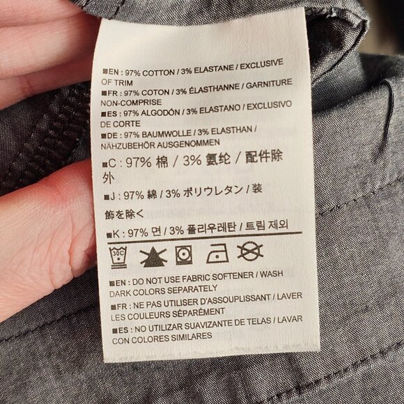 Arcteryx Light Grey Short Sleeve Collared Dress Sz 8 - Picture 6 of 8